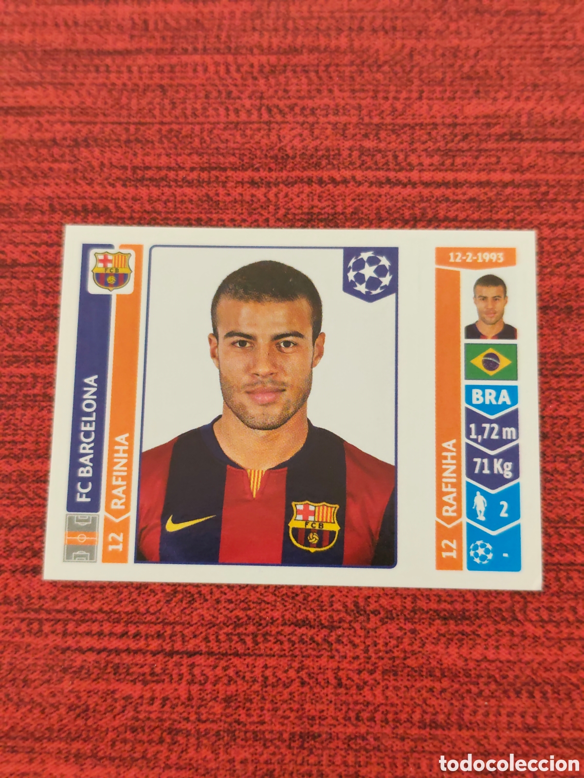 Cromos de f&uacute;tbol: 431 RAFINHA FC BARCELONA UEFA CHAMPIONS LEAGUE 2014 2015 PANINI