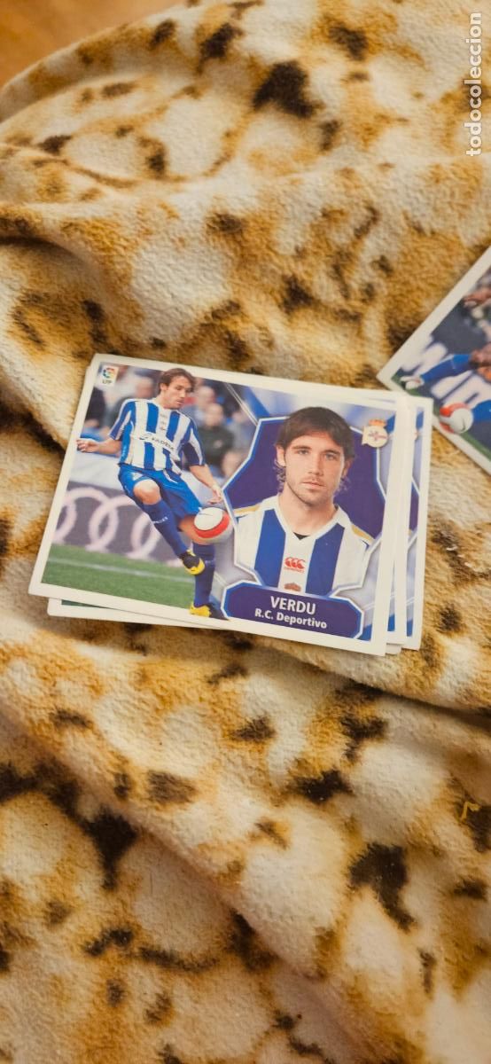 Cromos de f&uacute;tbol: este verdu coru&ntilde;a 08 09 2008 2009 este sin pegar