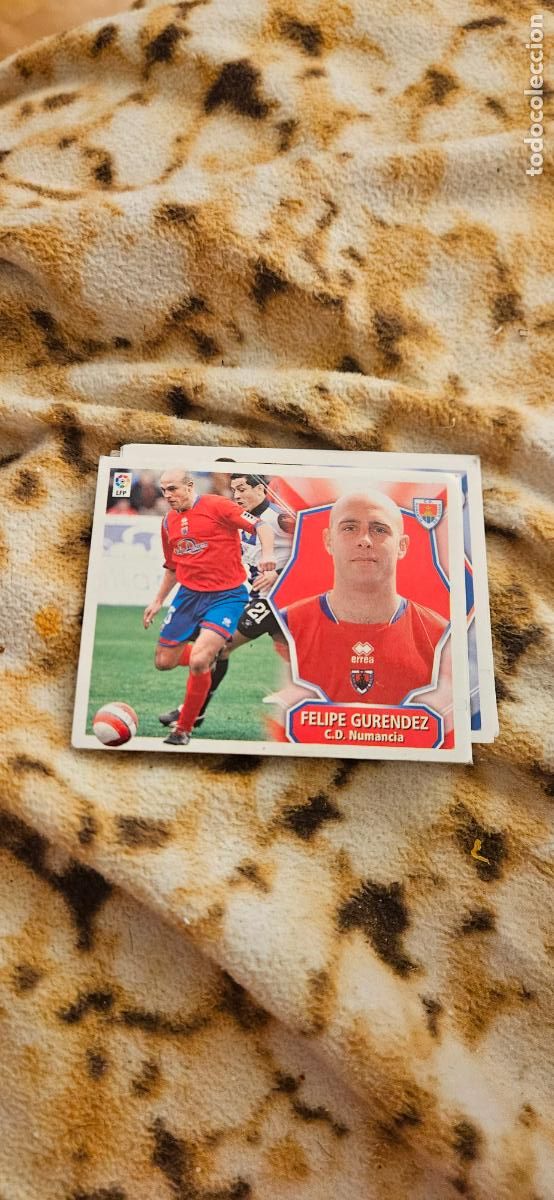Cromos de f&uacute;tbol: este felipe gurundez numancia 08 09 2008 2009 este sin pegar