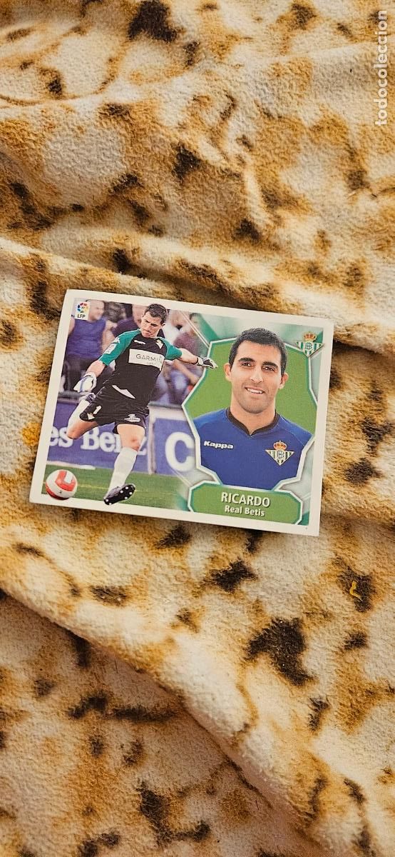Cromos de f&uacute;tbol: este ricardo betis 08 09 2008 2009 este sin pegar