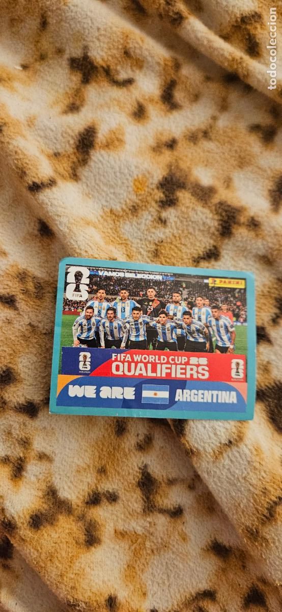 Cromos de f&uacute;tbol: selecci&oacute;n alineacion argentina 13 mundial 2026 26 world cup usa eeuu sin pegar