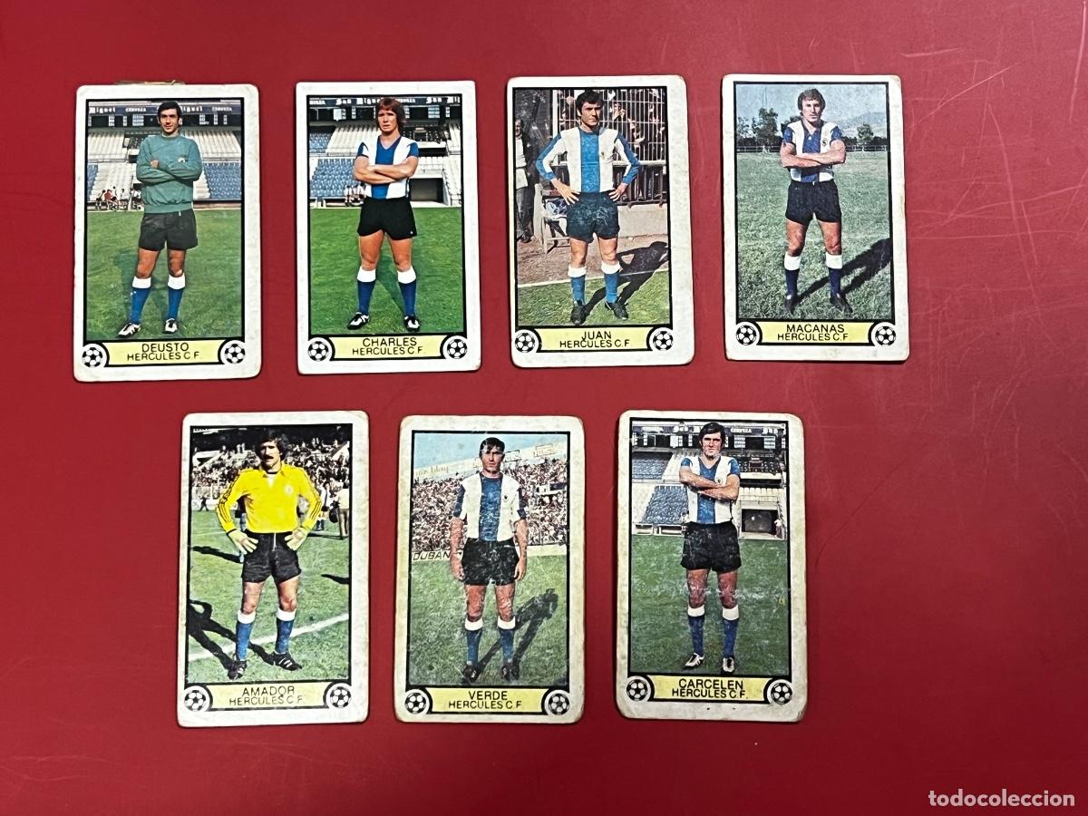 Cromos de f&uacute;tbol: LOTE 7 CROMOS DE F&Uacute;TBOL. LIGA 79-80. H&Eacute;RCULES C.F. EDICIONES ESTE. TODOS DIFERENTES.