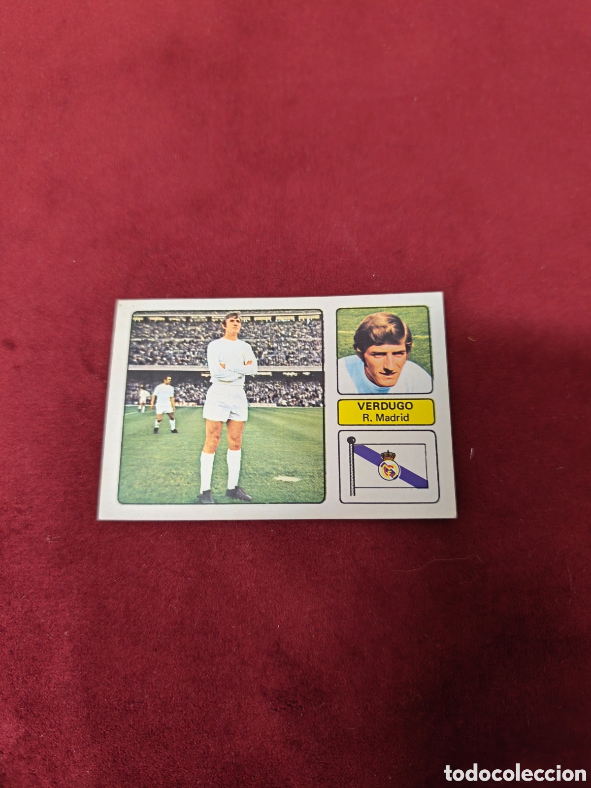 Cromos de f&uacute;tbol: Cromo Verdugo.R.Madrid.Campeonato de Liga 1973 - 74