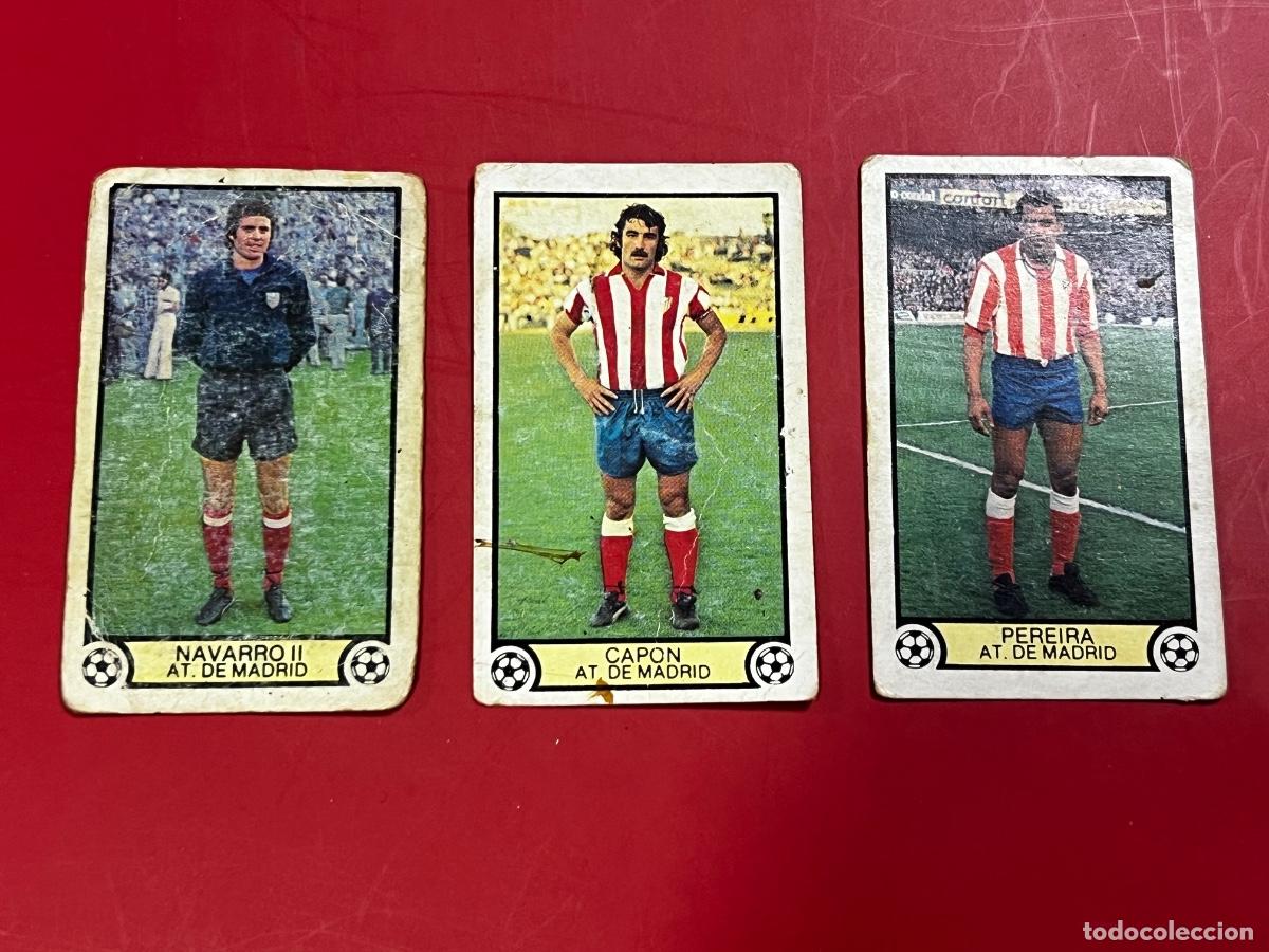 Cromos de f&uacute;tbol: LOTE 3 CROMOS DE F&Uacute;TBOL. LIGA 79-80. AT.DE MADRID. EDICIONES ESTE. TODOS DIFERENTES.