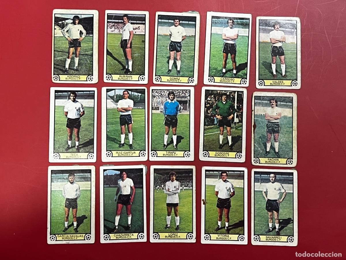 Cromos de f&uacute;tbol: LOTE 15 CROMOS DE F&Uacute;TBOL. LIGA 79-80. BURGOS C.F. EDICIONES ESTE. TODOS DIFERENTES.