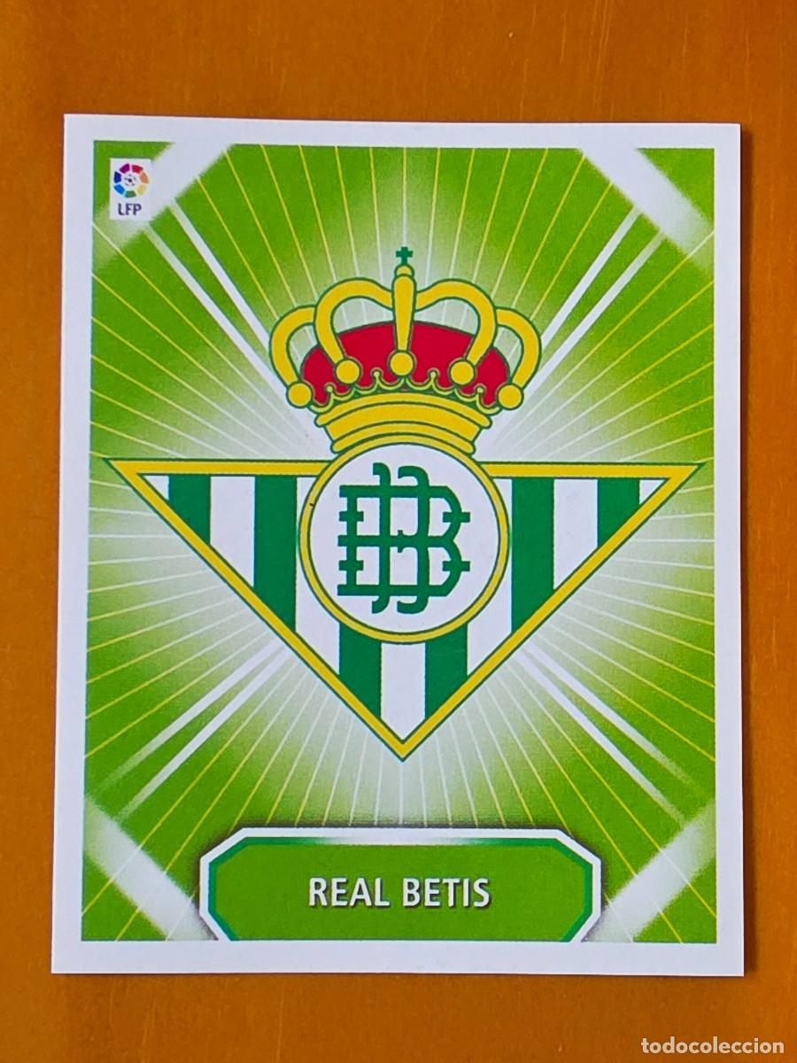 Fu&szlig;ball-Sticker: Escudo Real Betis, Panini Ediciones Liga Este 2008 2009 08 09, sin pegar