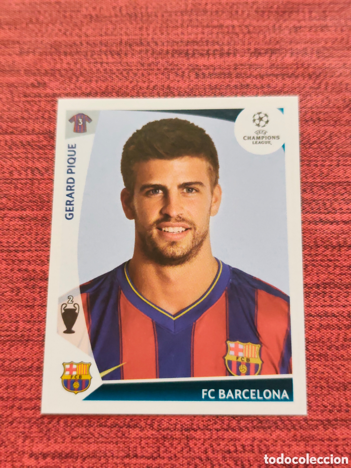 Cromos de f&uacute;tbol: 347 PIQU&Eacute; FC BARCELONA UEFA CHAMPIONS LEAGUE 2009 2010 PANINI