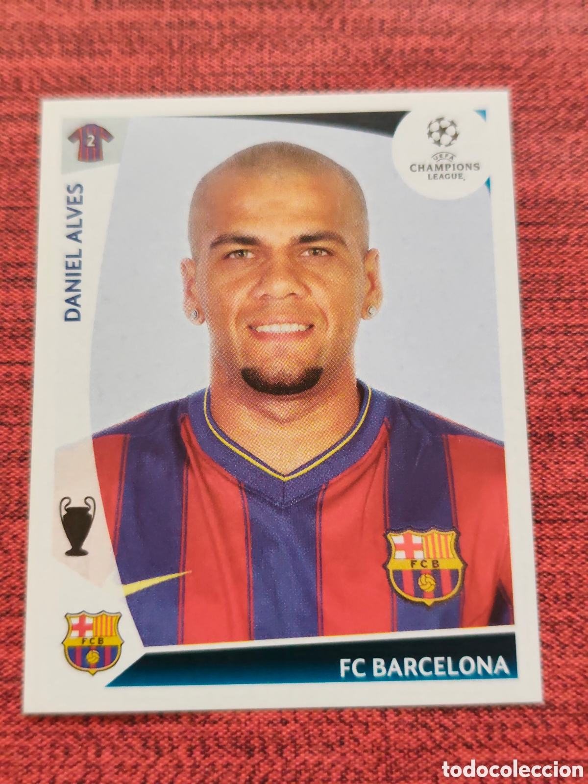 Cromos de f&uacute;tbol: 349 DANI ALVES FC BARCELONA UEFA CHAMPIONS LEAGUE 2009 2010 PANINI