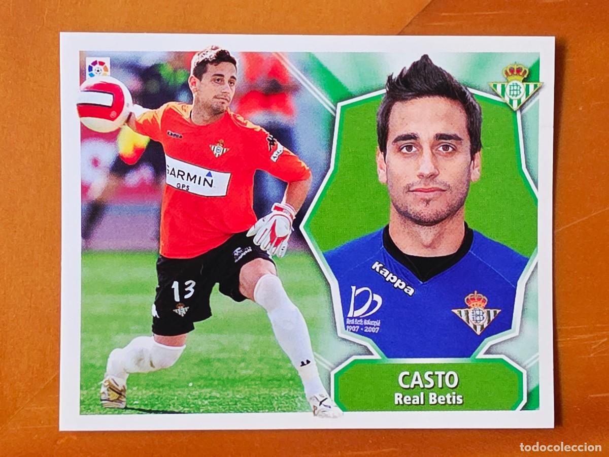 Cromos de f&uacute;tbol: Casto, Real Betis, Panini Ediciones Liga Este 2008 2009 08 09, sin pegar