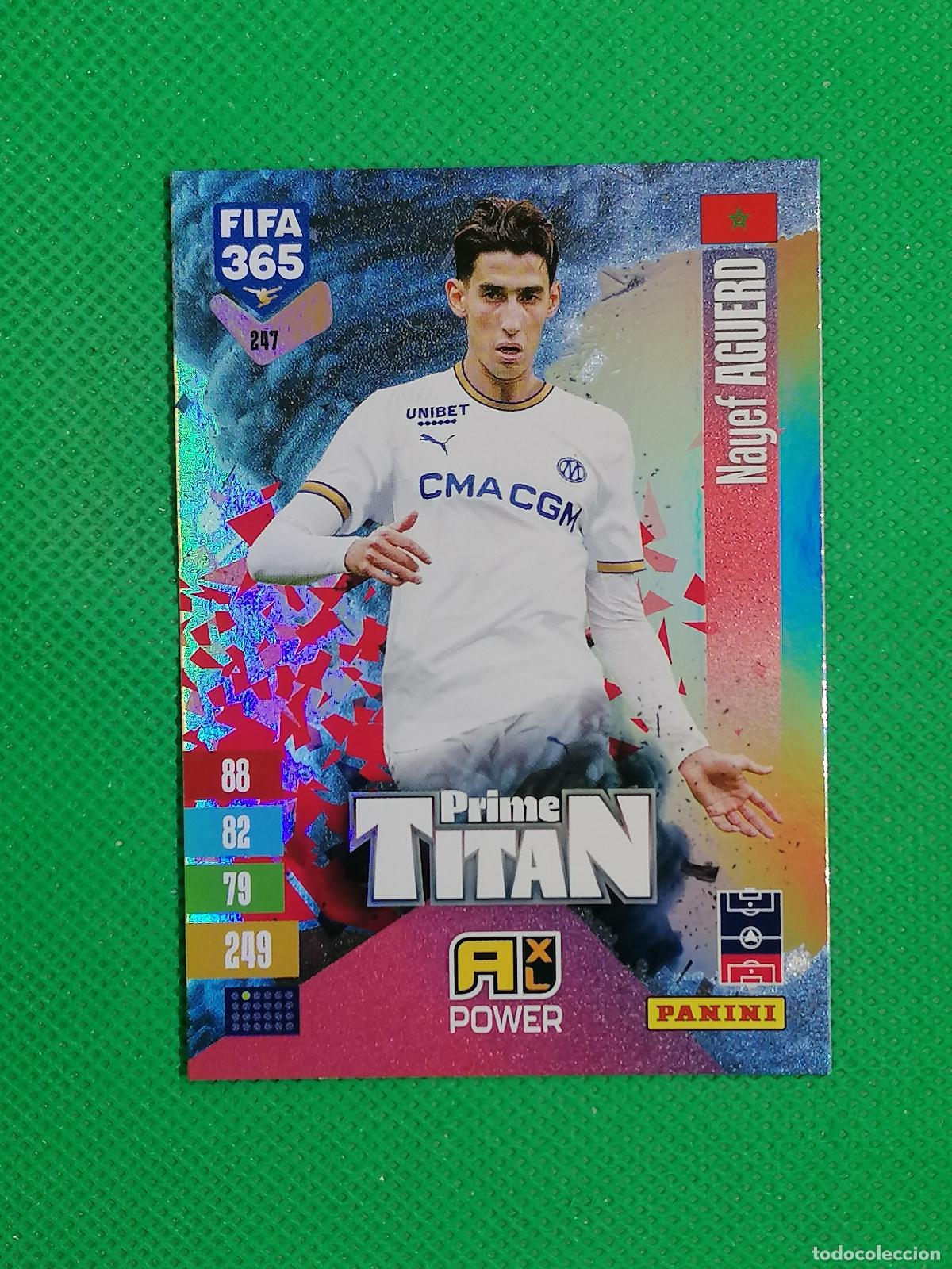Cromos de f&uacute;tbol: 247 NAYEF AGUERD MARSELLA TITAN ⚽ PANINI ADRENALYN XL FIFA 365 26 27 2026 2027 ⚽