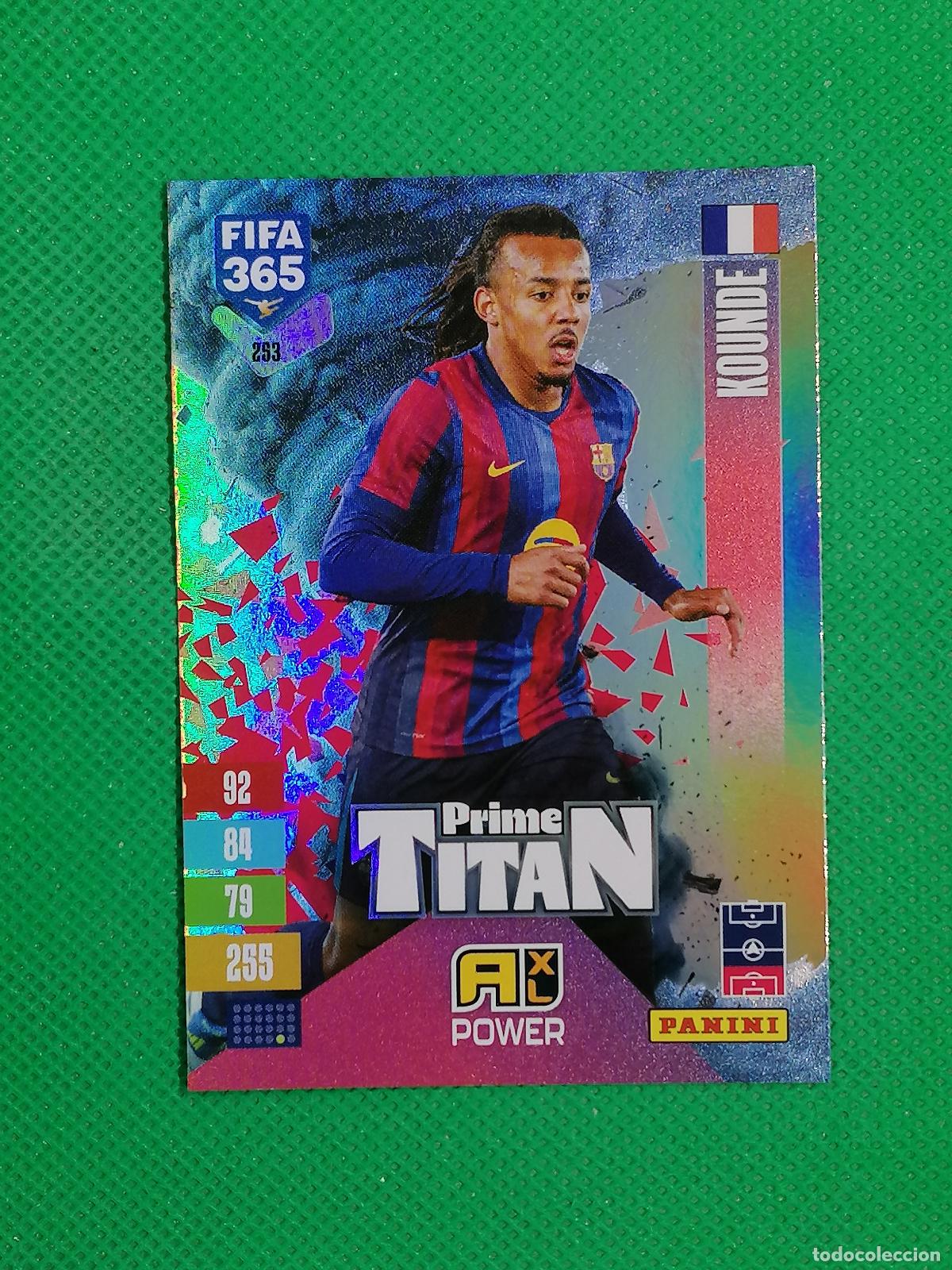 Cromos de f&uacute;tbol: 253 KOUNDE BARCELONA TITAN ⚽ PANINI ADRENALYN XL FIFA 365 26 27 2026 2027 ⚽