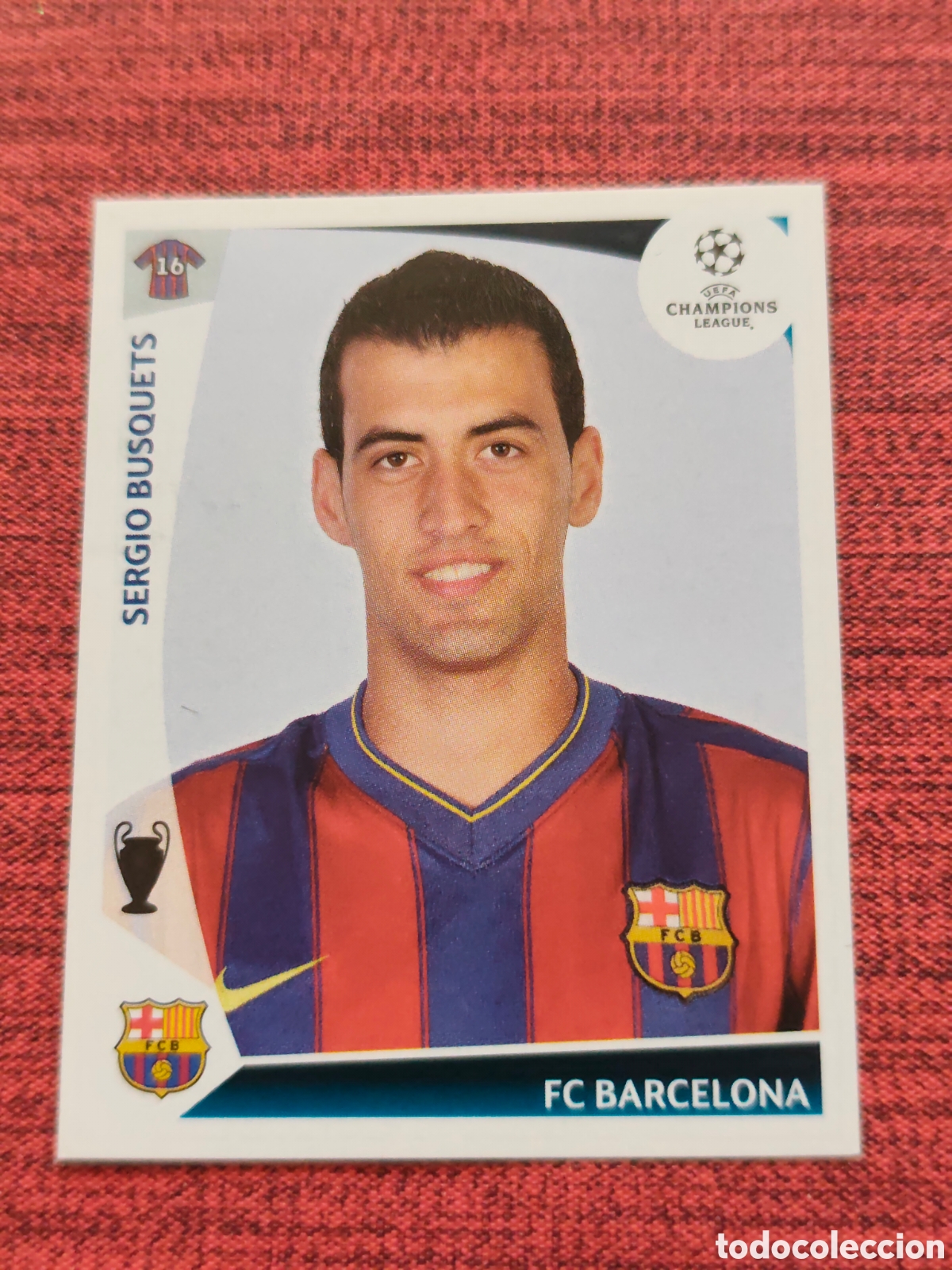 Cromos de f&uacute;tbol: 357 SERGIO BUSQUETS FC BARCELONA UEFA CHAMPIONS LEAGUE 2009 2010 PANINI