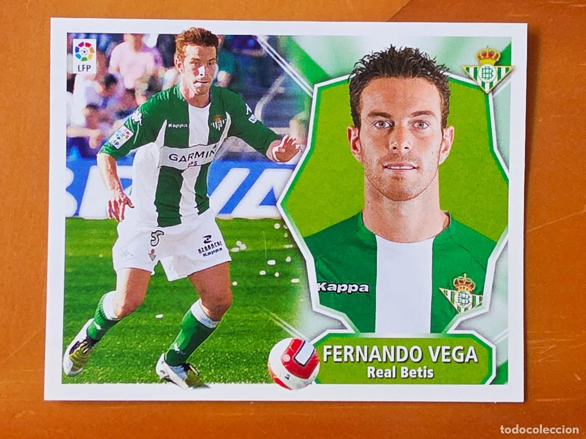 Cromos de f&uacute;tbol: Fernando Vega, Real Betis, Panini Ediciones Liga Este 2008 2009 08 09, sin pegar