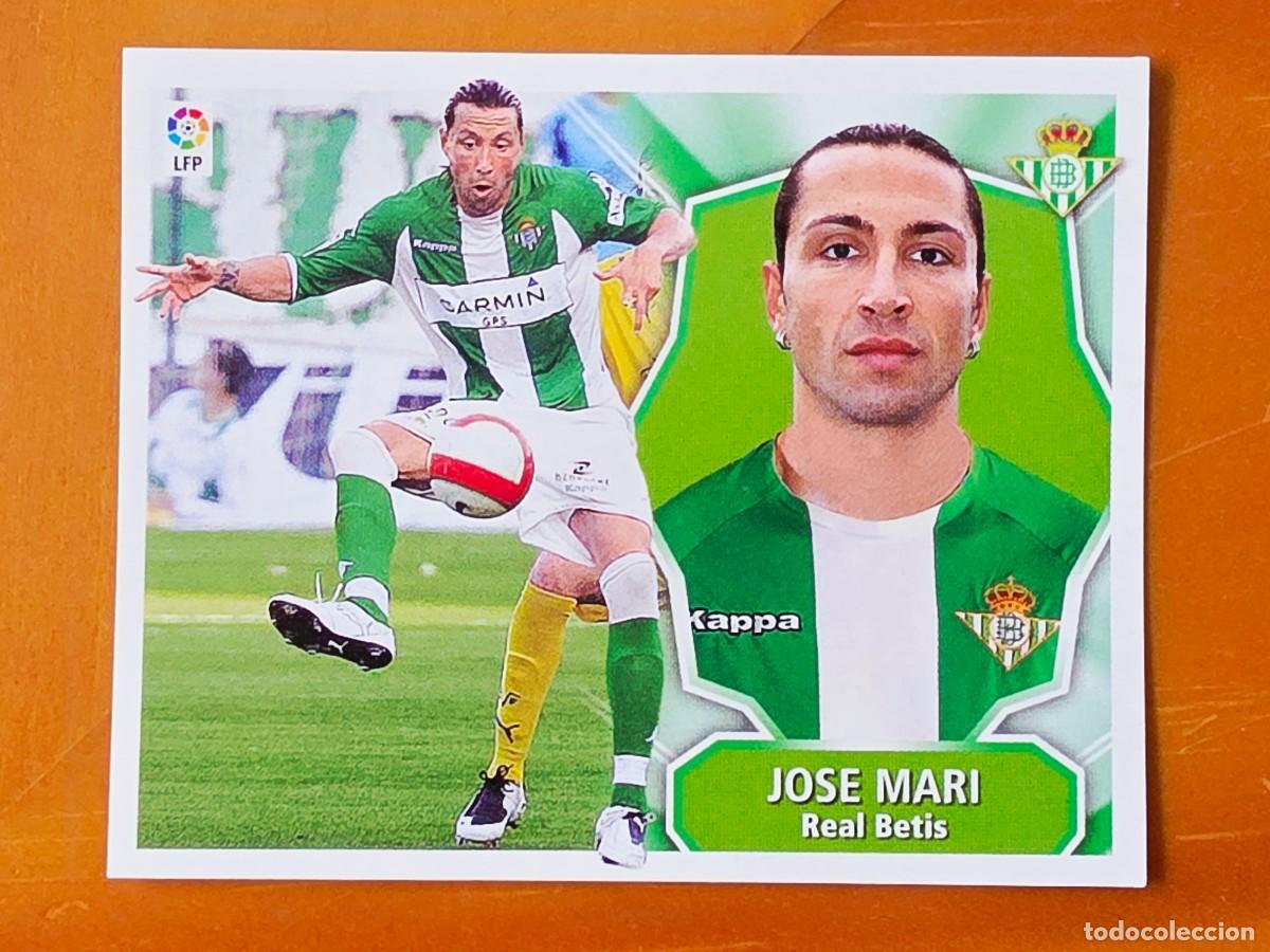 Cromos de f&uacute;tbol: Jos&eacute; Mari, Real Betis, Panini Ediciones Liga Este 2008 2009 08 09, sin pegar