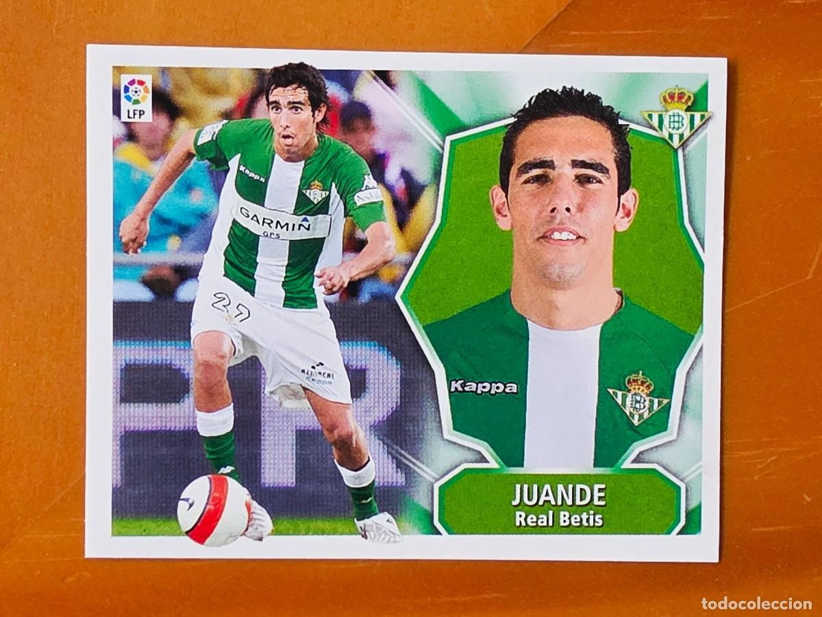 Cromos de f&uacute;tbol: Juande, Real Betis, Panini Ediciones Liga Este 2008 2009 08 09, sin pegar