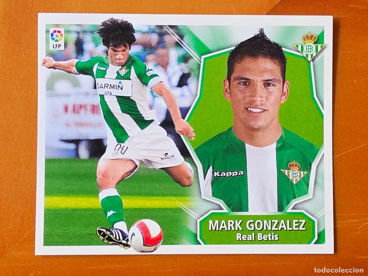 Cromos de f&uacute;tbol: Mark Gonz&aacute;lez, Real Betis, Panini Ediciones Liga Este 2008 2009 08 09, sin pegar