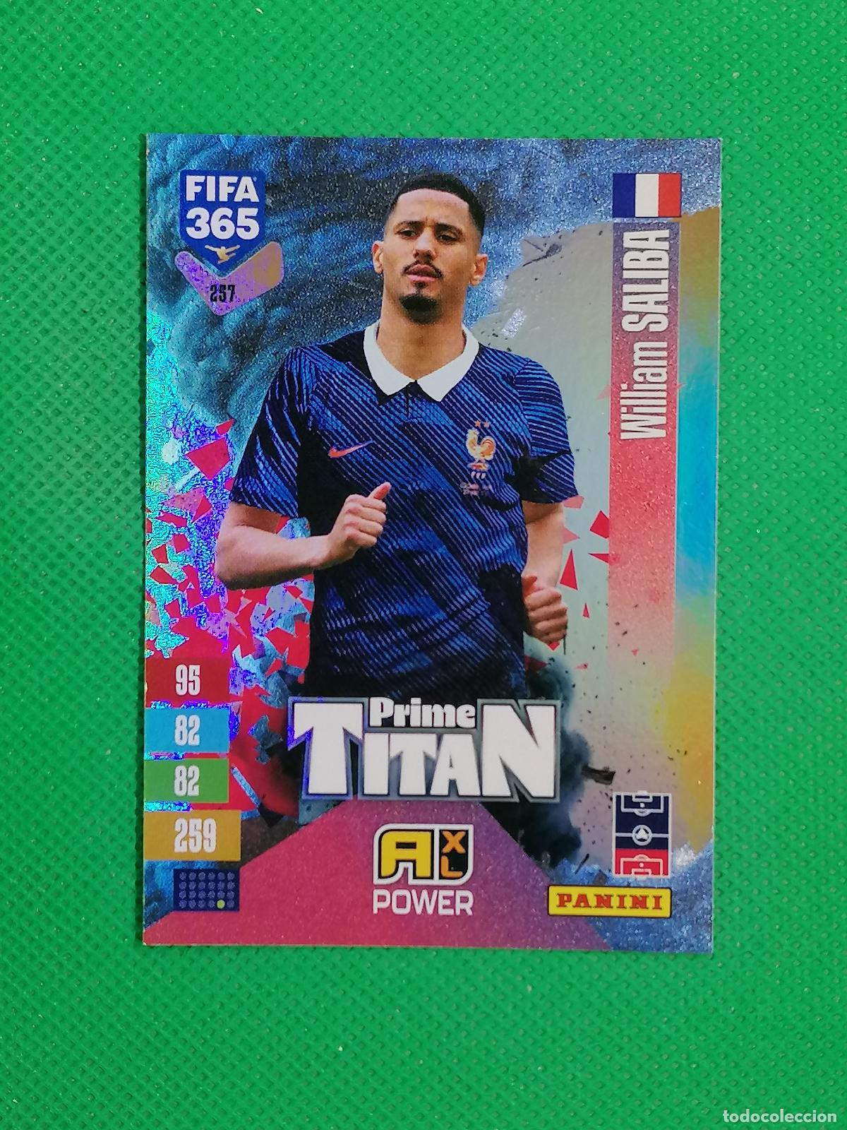 Cromos de f&uacute;tbol: 257 WILLIAM SALIBA FRANCIA TITAN POWER ⚽ PANINI ADRENALYN XL FIFA 365 26 27 2026 2027 ⚽