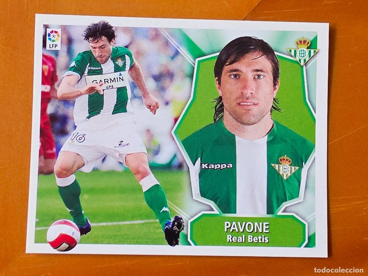 Cromos de f&uacute;tbol: Mariano Pavone, Real Betis, Panini Ediciones Liga Este 2008 2009 08 09, sin pegar