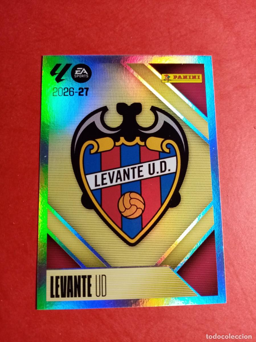 Cromos de f&uacute;tbol: N&ordm; 1 ESCUDO, LEVANTE UD, LIGA ESTE 2026 2027 26 27 PANINI