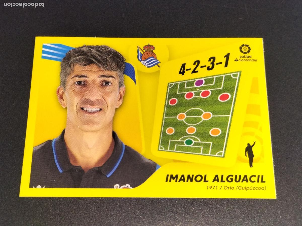 Cromos de f&uacute;tbol: N&ordm; 2 IMANOL ALGUACIL REAL SOCIEDAD CROMOS LALIGA SANTANDER ESTE LIGA FUTBOL 2021 2022 21 22 PANINI