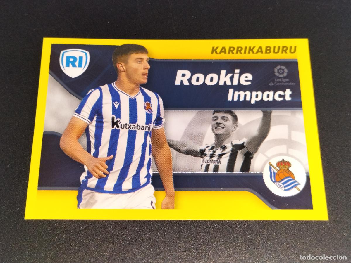Fu&szlig;ball-Sticker: N&ordm; 4 KARRIKABURU ROOKIE REAL SOCIEDAD CROMO LALIGA SANTANDER ESTE LIGA FUTBOL 2021 2022 21 22 PANINI