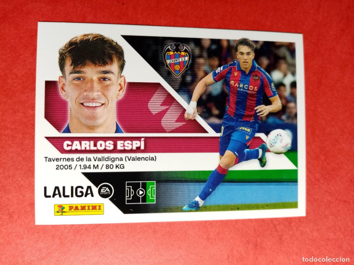 Cromos de f&uacute;tbol: N&ordm; 20 CARLOS ESPI, BAJA, LEVANTE UD, LIGA ESTE 2026 2027 26 27 PANINI