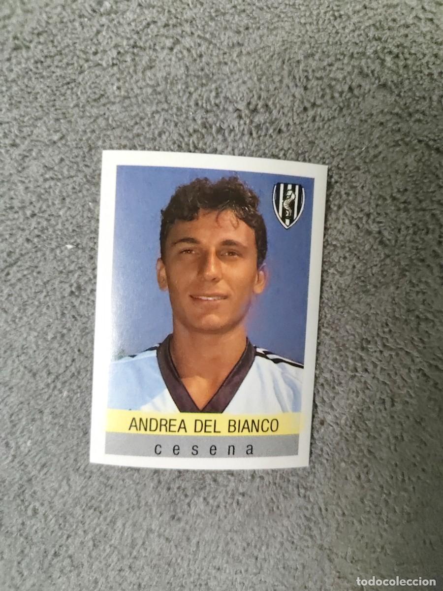 Cromos de f&uacute;tbol: 80 CALCIO 91 CALCIOFLASH ANDREA DEL BIANCO CESENA EUROFLASH 1990 90 1991 ITALIA NUEVO DE SOBRE