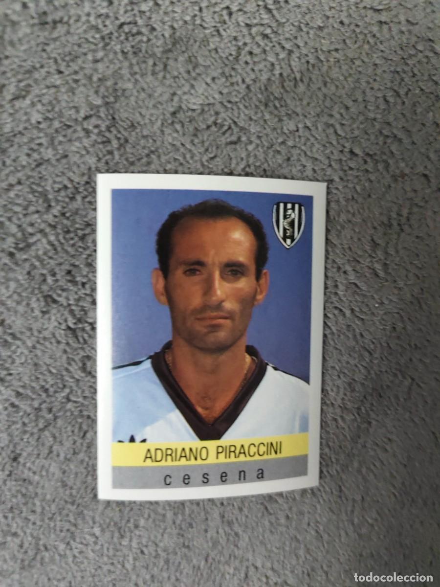 Fu&szlig;ball-Sticker: 81 CALCIO 91 CALCIOFLASH ADRIANO PIRACCINI CESENA EUROFLASH 1990 90 1991 ITALIA NUEVO DE SOBRE