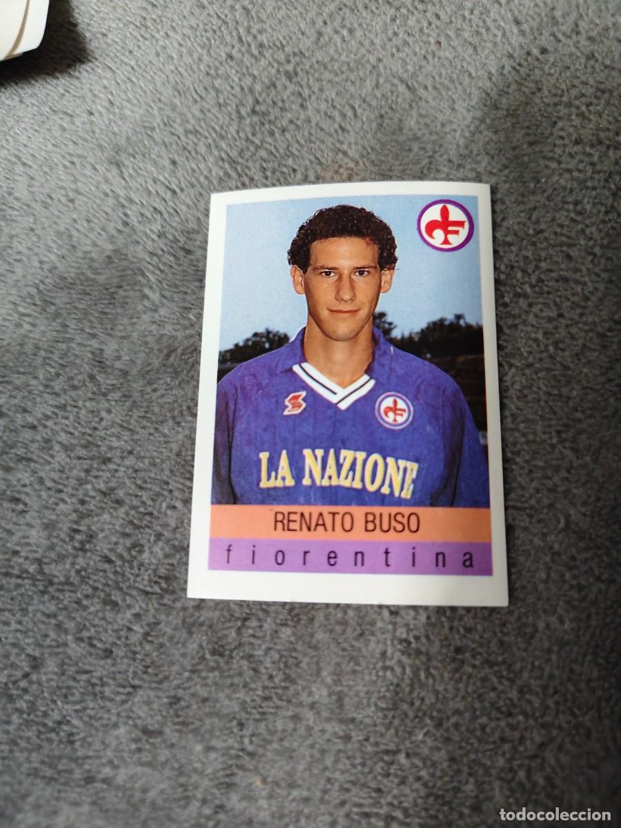 Cromos de f&uacute;tbol: 99 CALCIO 91 CALCIOFLASH RENATO BUSO FIORENTINA EUROFLASH 1990 90 1991 ITALIA NUEVO DE SOBRE