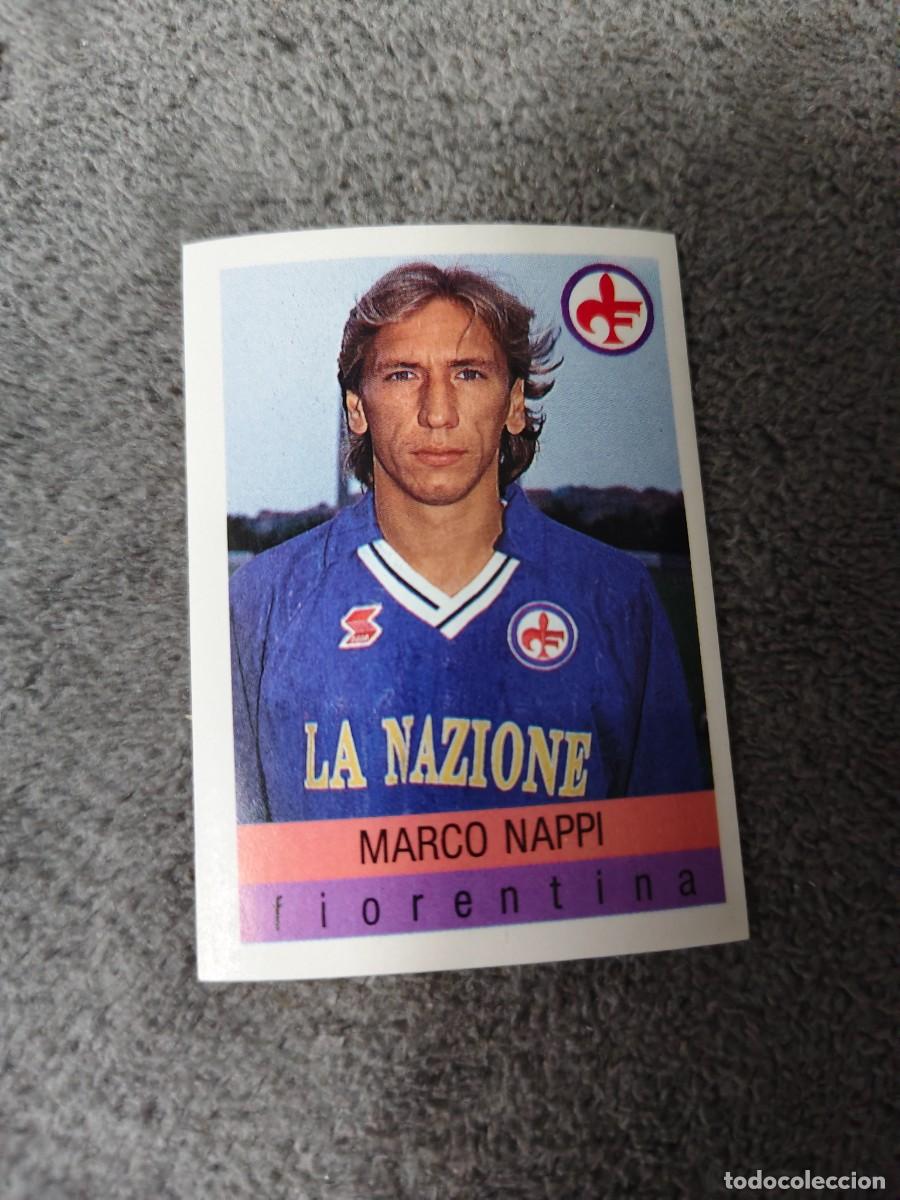 Cromos de f&uacute;tbol: 101 CALCIO 91 CALCIOFLASH MARCO NAPPI FIORENTINA EUROFLASH 1990 90 1991 ITALIA NUEVO DE SOBRE