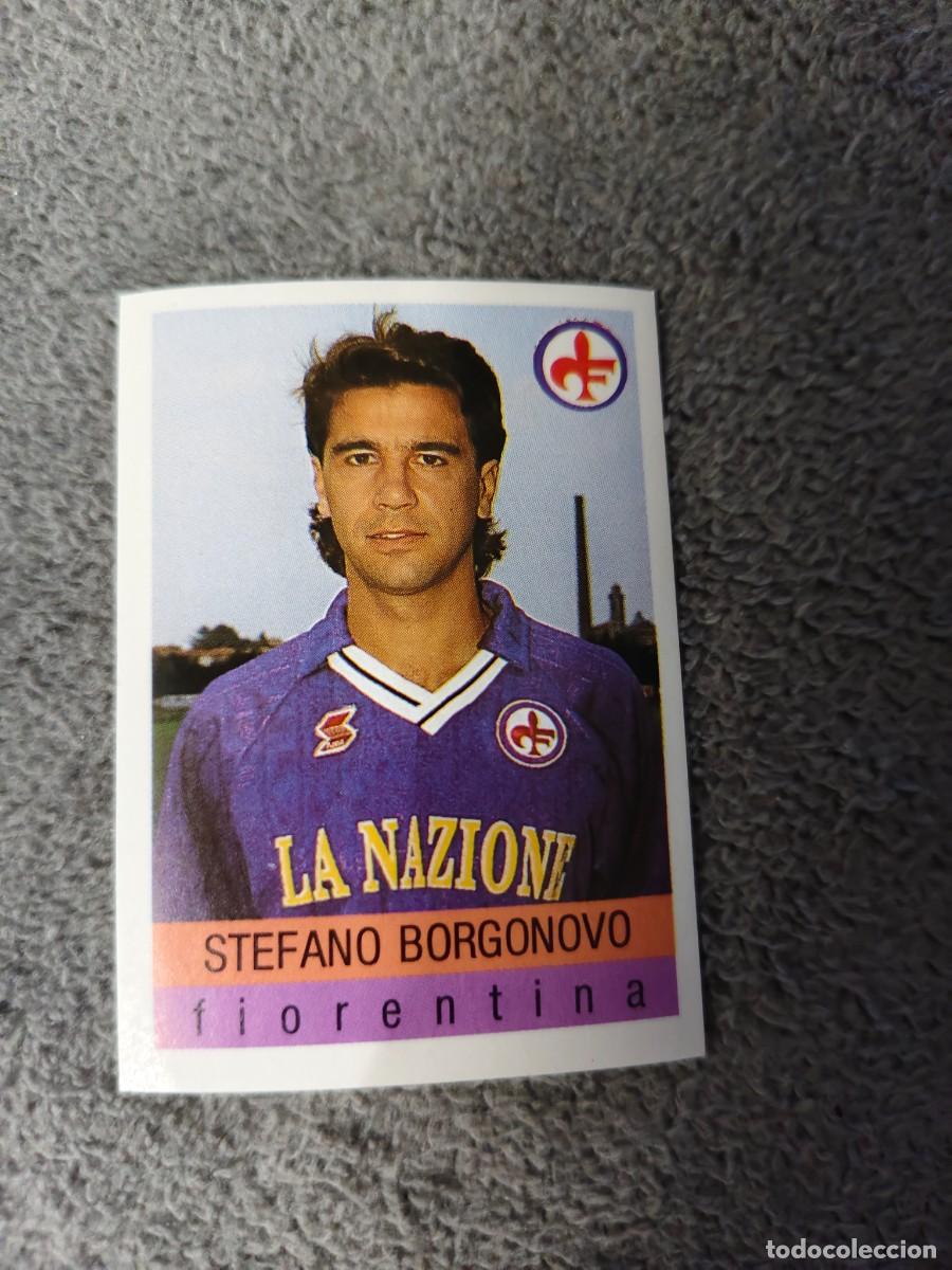 Cromos de f&uacute;tbol: 102 CALCIO 91 CALCIOFLASH STEFANO BORGONOVO FIORENTINA EUROFLASH 1990 90 1991 ITALIA NUEVO DE SOBRE