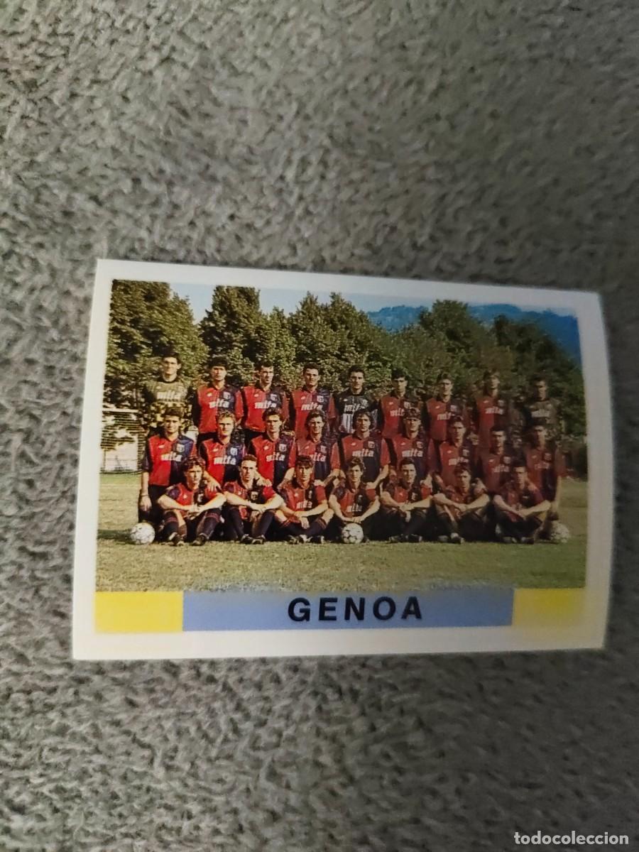 Cromos de f&uacute;tbol: 103 CALCIO 91 CALCIOFLASH SQUADRA GENOA GENOA EUROFLASH 1990 90 1991 ITALIA NUEVO DE SOBRE