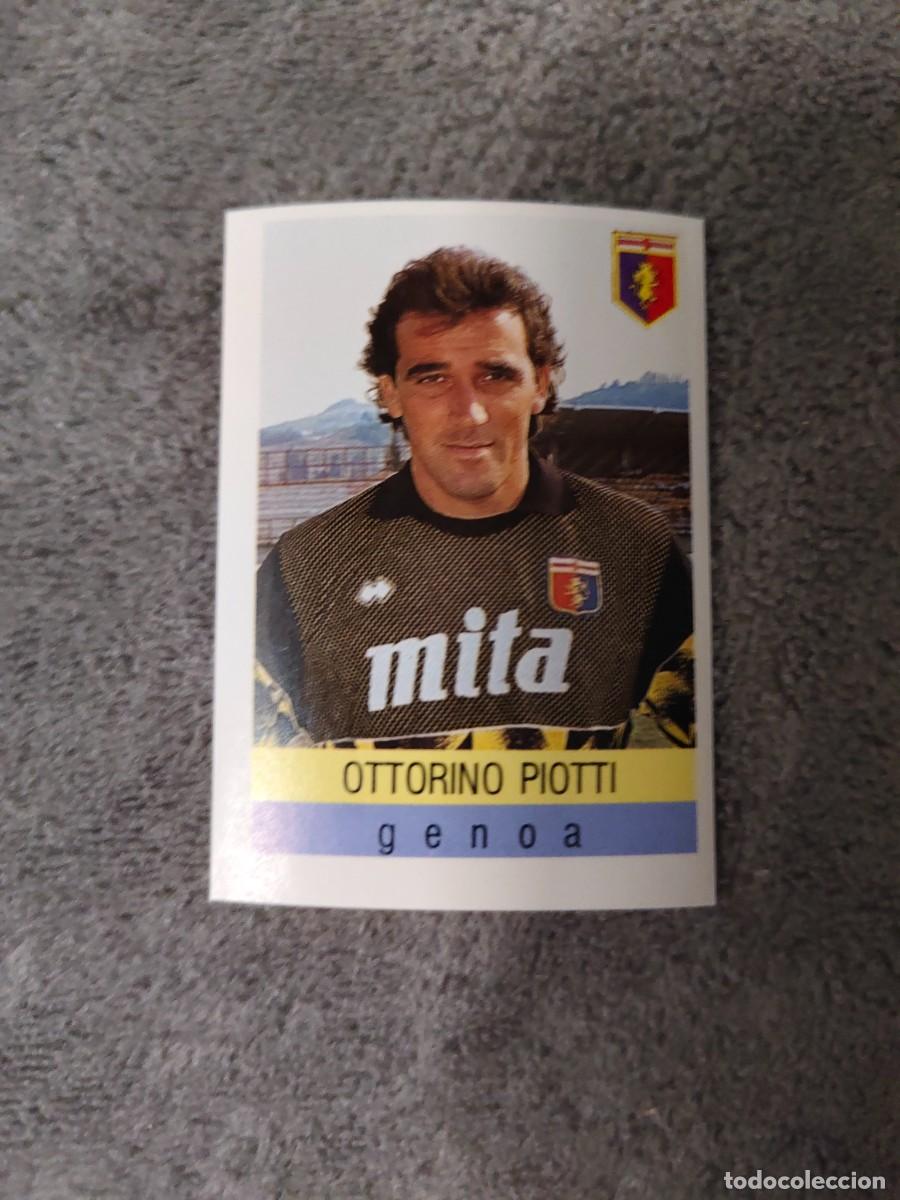 Cromos de f&uacute;tbol: 105 CALCIO 91 CALCIOFLASH OTTORINO PIOTTI GENOA EUROFLASH 1990 90 1991 ITALIA NUEVO DE SOBRE