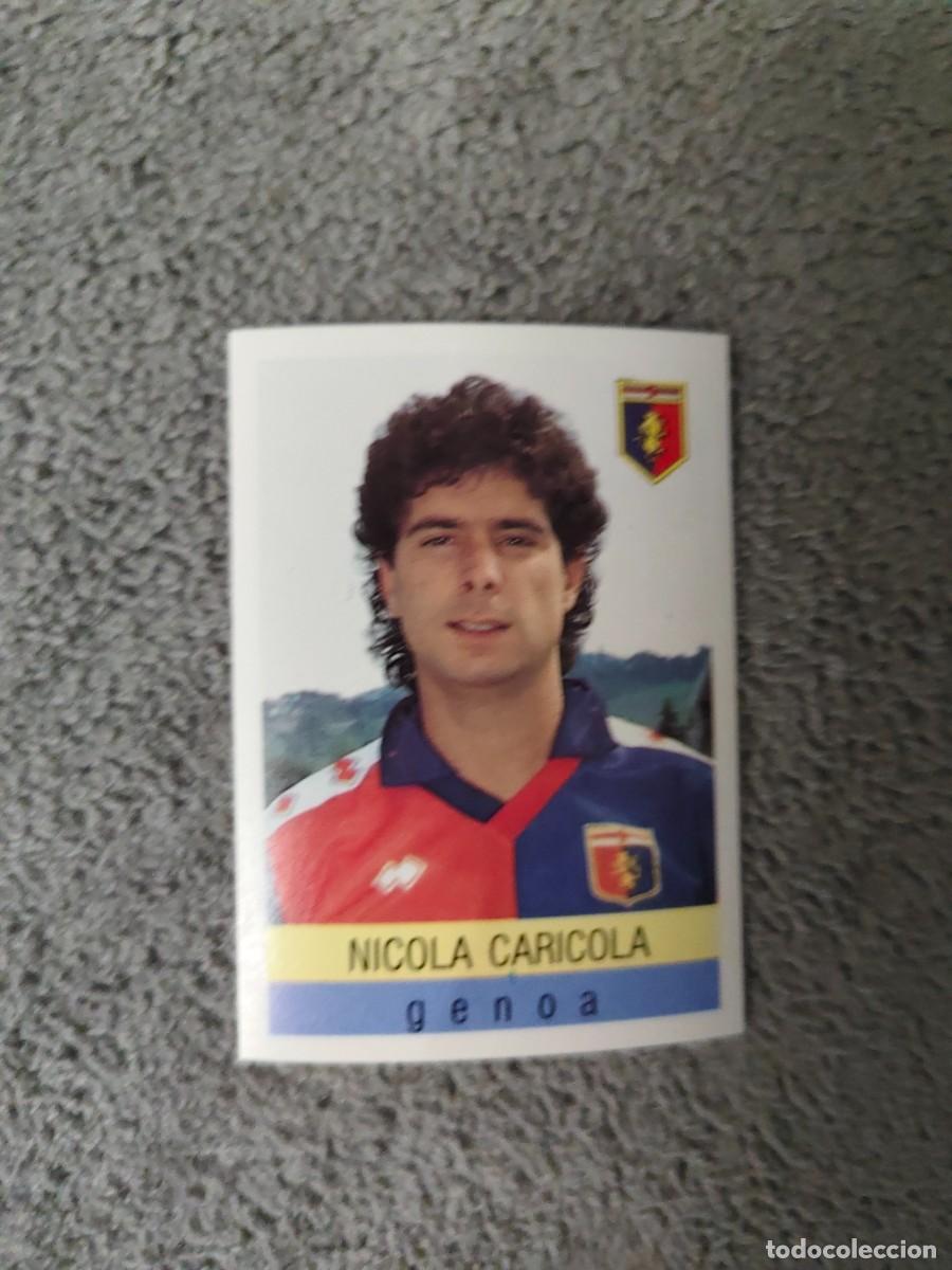 Cromos de f&uacute;tbol: 107 CALCIO 91 CALCIOFLASH NICOLA CARICOLA GENOA EUROFLASH 1990 90 1991 ITALIA NUEVO DE SOBRE