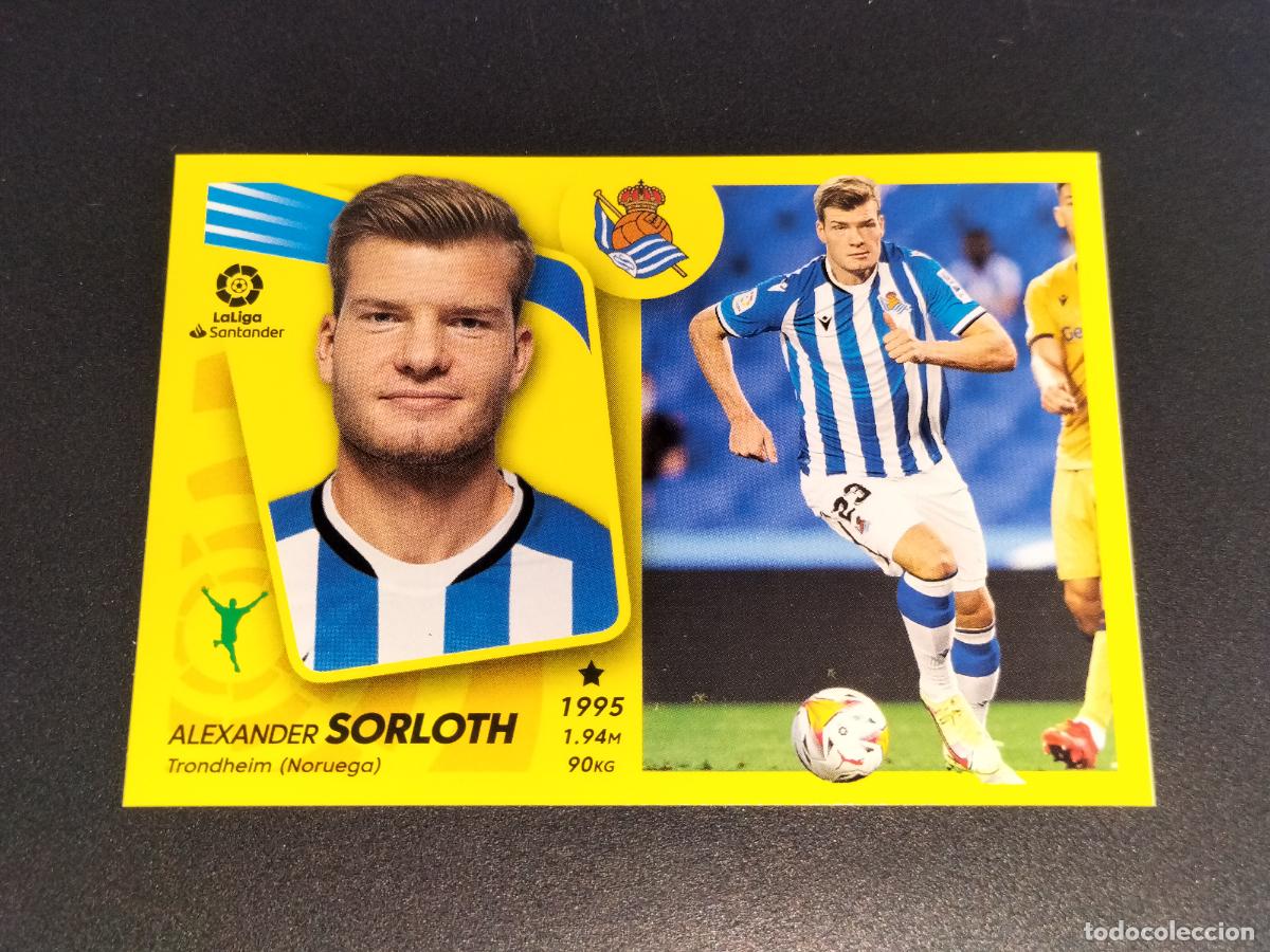 Cromos de f&uacute;tbol: FICHAJE 54 SORLOTH REAL SOCIEDAD CROMOS LALIGA SANTANDER ESTE LIGA 2021 2022 21 22 PANINI