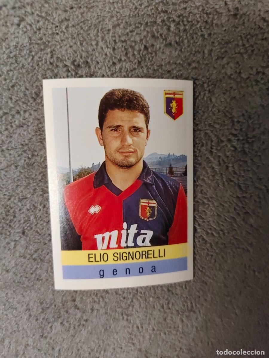 Cromos de f&uacute;tbol: 111 CALCIO 91 CALCIOFLASH ELIO SIGNORELLI GENOA EUROFLASH 1990 90 1991 ITALIA NUEVO DE SOBRE