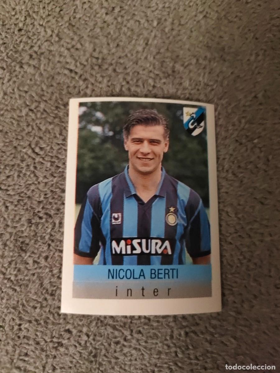 Cromos de Futebol: 130 CALCIO 91 CALCIOFLASH NICOLA BERTI INTER EUROFLASH 1990 90 1991 ITALIA NUEVO DE SOBRE