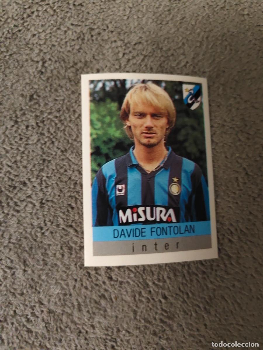Cromos de f&uacute;tbol: 134 CALCIO 91 CALCIOFLASH DAVIDE FONTOLAN INTER EUROFLASH 1990 90 1991 ITALIA NUEVO DE SOBRE