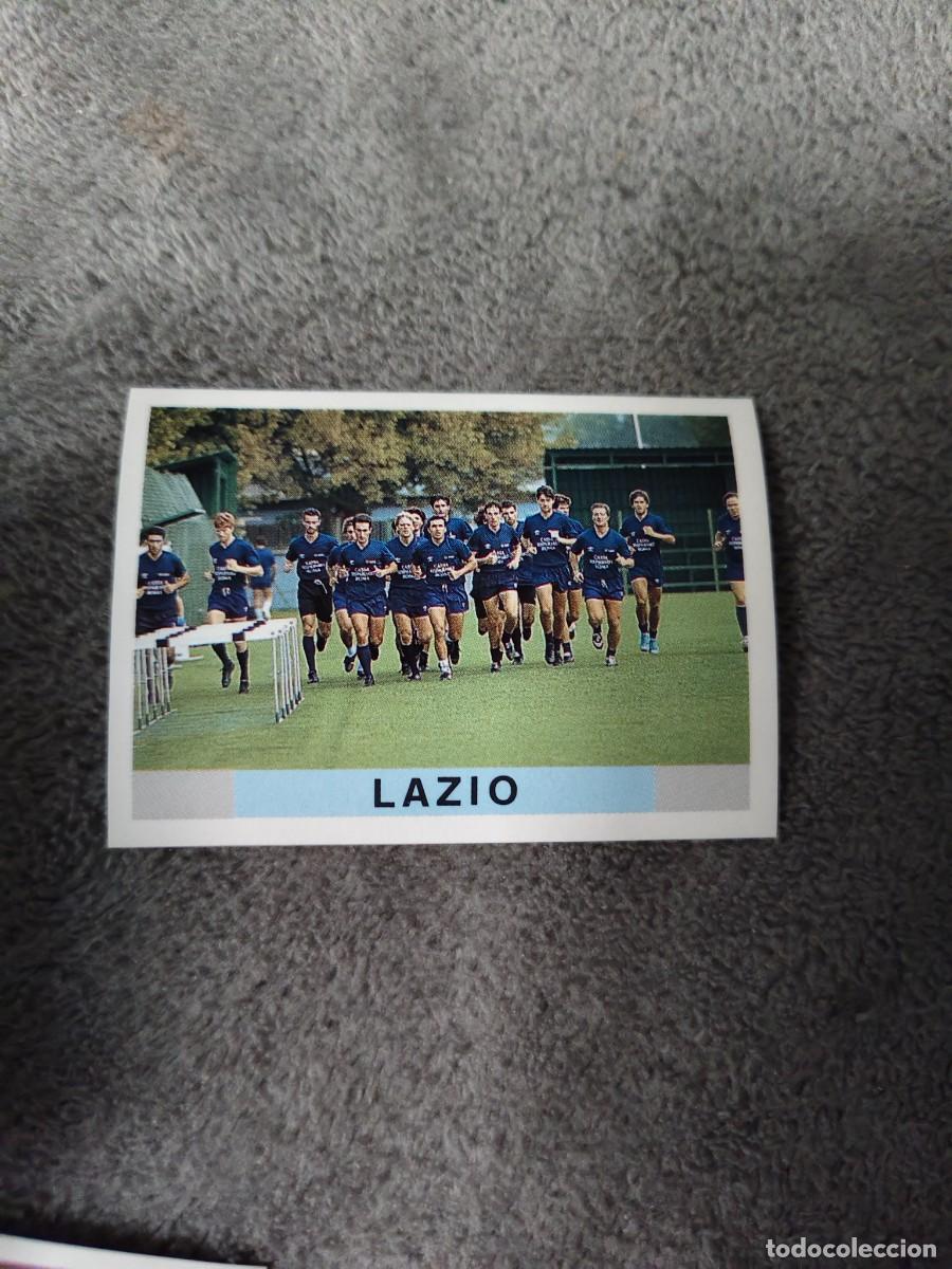 Cromos de f&uacute;tbol: 154 CALCIO 91 CALCIOFLASH SQUADRA LAZIO LAZIO EUROFLASH 1990 90 1991 ITALIA NUEVO DE SOBRE