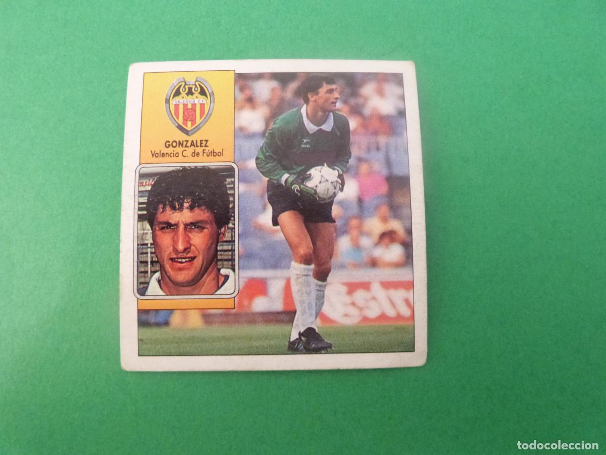Cromo Futbol Gonzalez Valencia sin Pegar Fichaje Nº 8 Liga Este 1992-1993/792-93