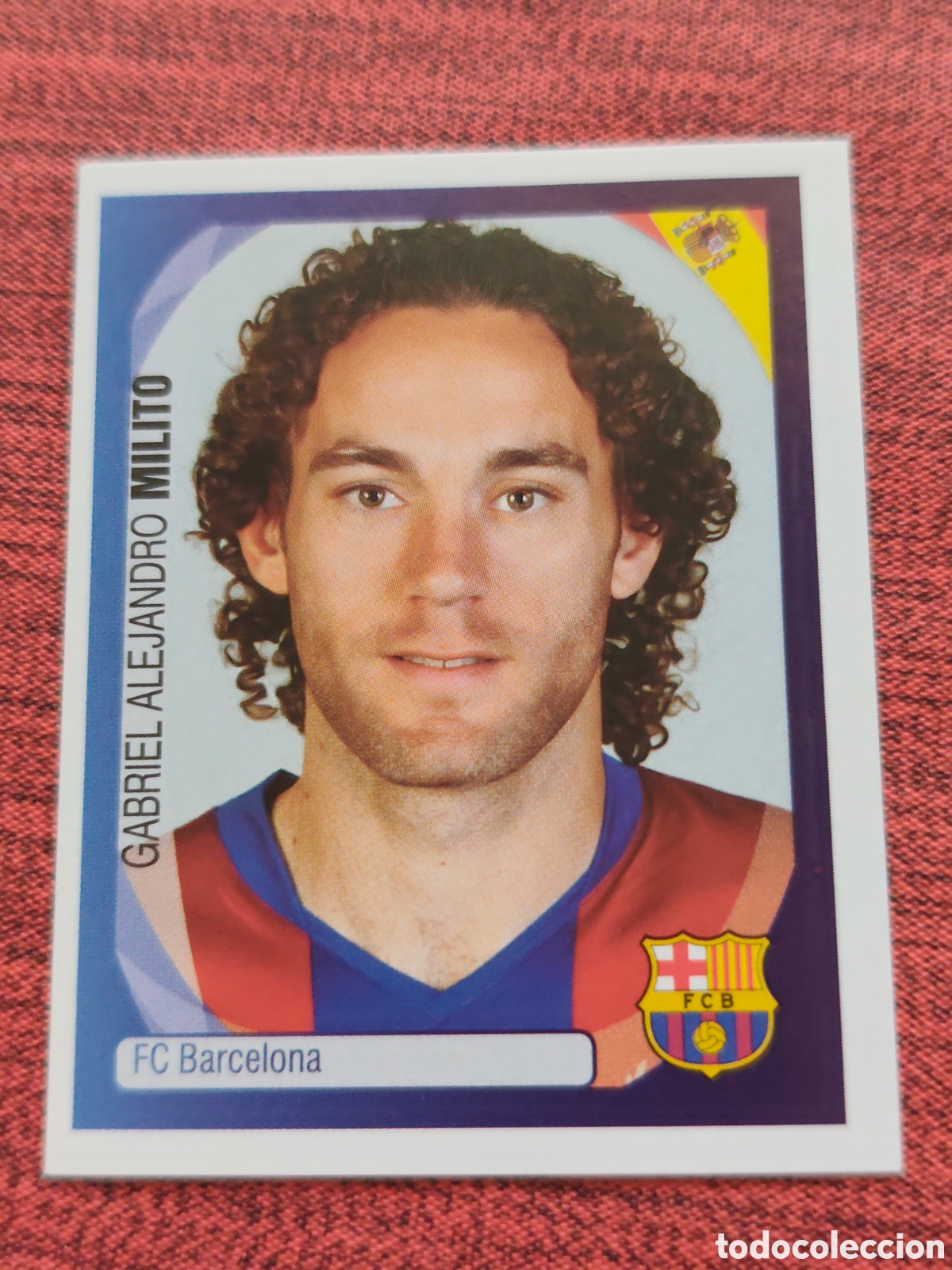 Cromos de f&uacute;tbol: 45 MILITO FC BARCELONA UEFA CHAMPIONS LEAGUE 2007 2008 PANINI