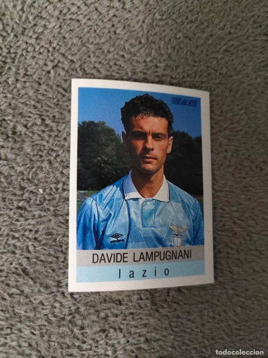 Cromos de f&uacute;tbol: 159 CALCIO 91 CALCIOFLASH DAVIDE LAMPUGNANI LAZIO EUROFLASH 1990 90 1991 ITALIA NUEVO DE SOBRE