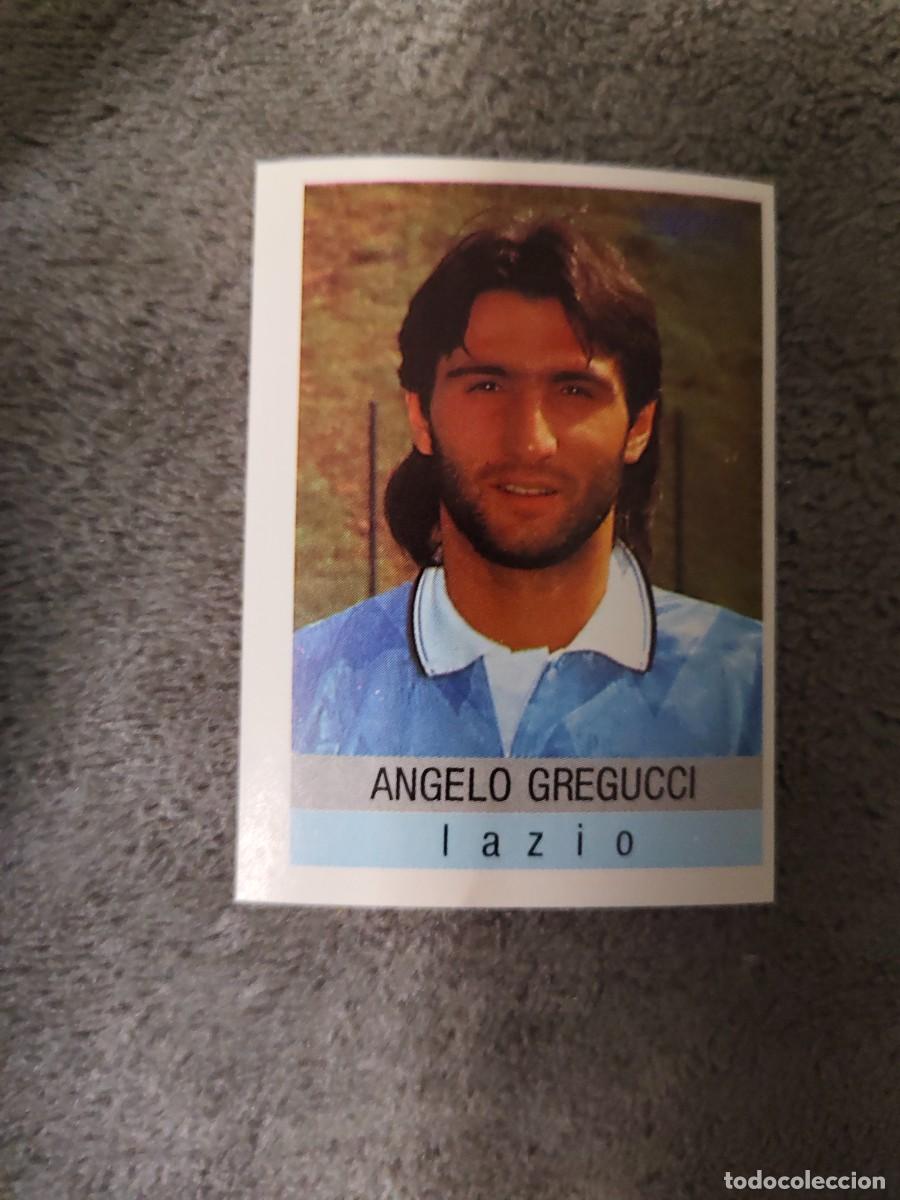 Cromos de f&uacute;tbol: 160 CALCIO 91 CALCIOFLASH ANGELO GREGUCCI LAZIO EUROFLASH 1990 90 1991 ITALIA NUEVO DE SOBRE
