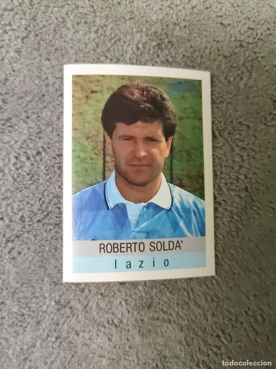 Cartes &agrave; collectionner de Football: 161 CALCIO 91 CALCIOFLASH ROBERTO SOLDA' LAZIO EUROFLASH 1990 90 1991 ITALIA NUEVO DE SOBRE