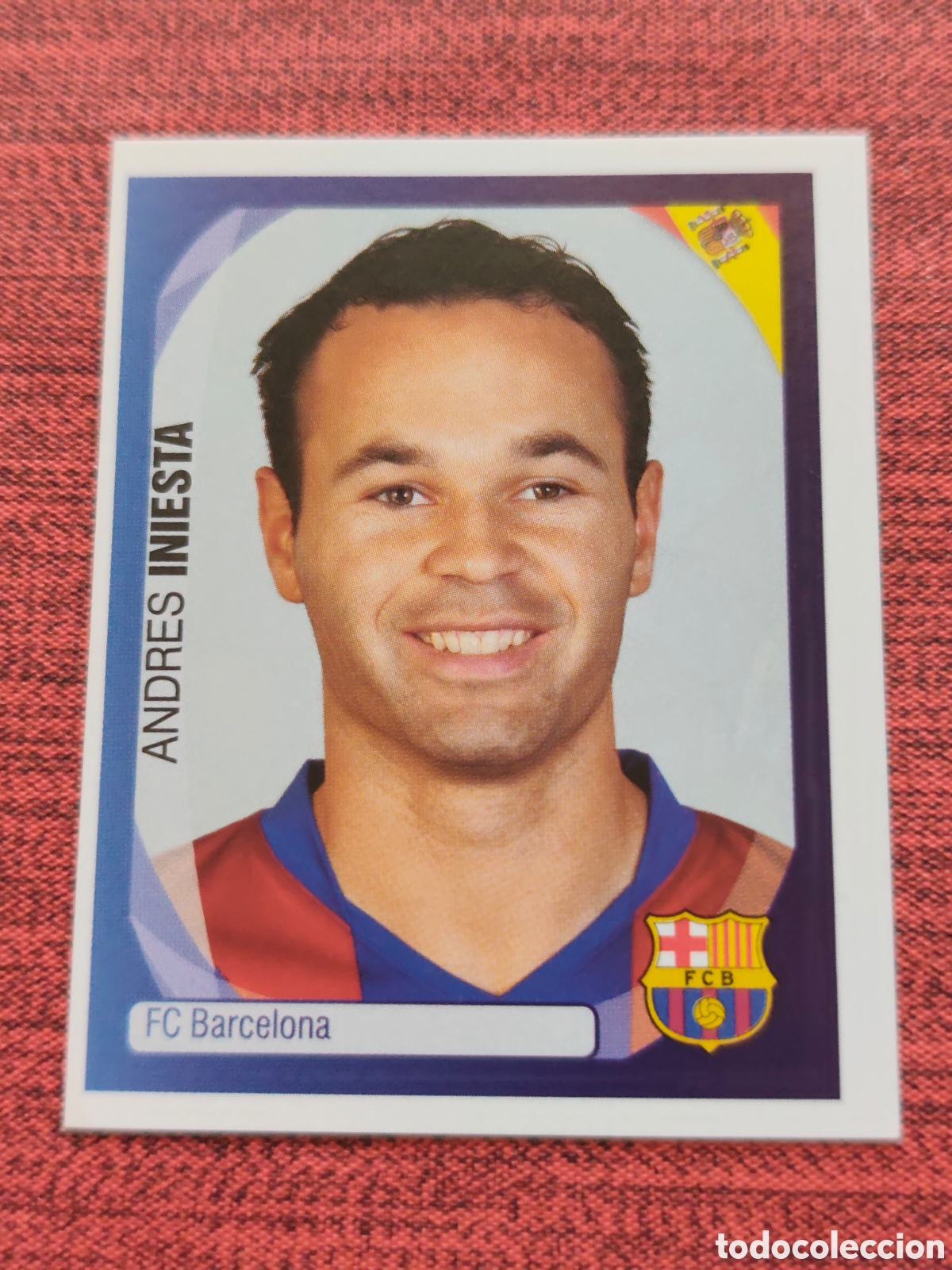 Cromos de f&uacute;tbol: 54 INIESTA FC BARCELONA UEFA CHAMPIONS LEAGUE 2007 2008 PANINI