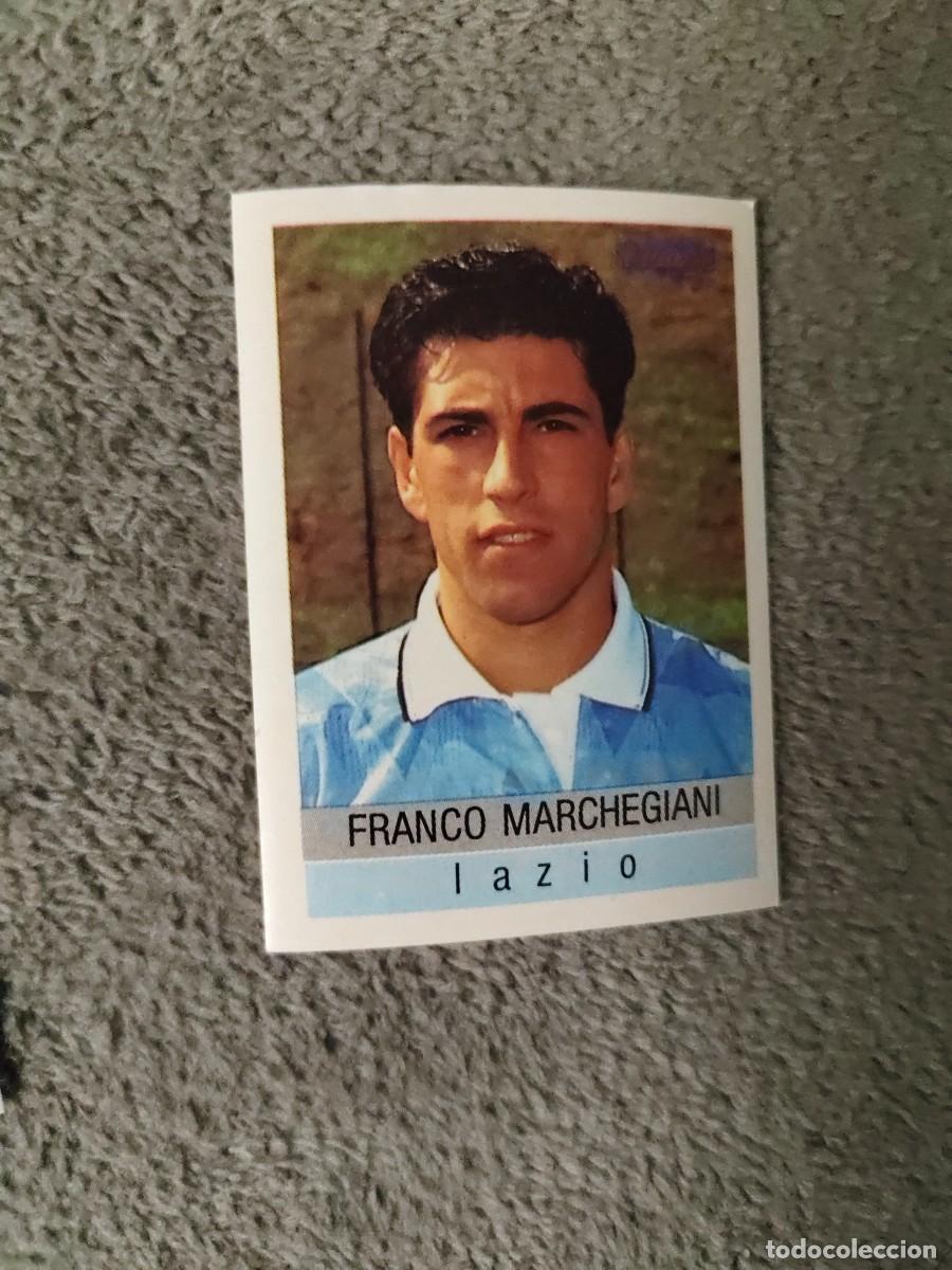 Cromos de f&uacute;tbol: 164 CALCIO 91 CALCIOFLASH FRANCO MARCHEGIANI LAZIO EUROFLASH 1990 90 1991 ITALIA NUEVO DE SOBRE