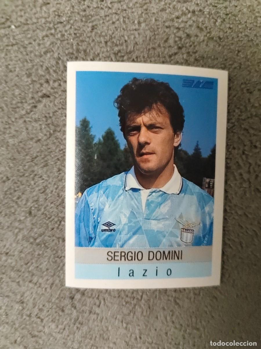 Cromos de f&uacute;tbol: 166 CALCIO 91 CALCIOFLASH SERGIO DOMINI LAZIO EUROFLASH 1990 90 1991 ITALIA NUEVO DE SOBRE