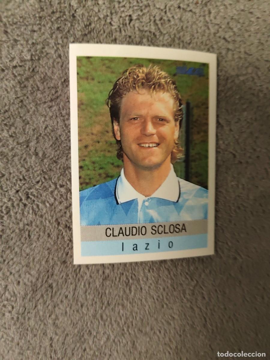 Cromos de f&uacute;tbol: 167 CALCIO 91 CALCIOFLASH CLAUDIO SCLOSA LAZIO EUROFLASH 1990 90 1991 ITALIA NUEVO DE SOBRE