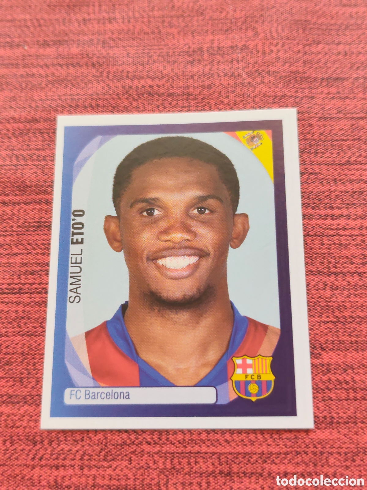 Cromos de f&uacute;tbol: 56 ETO'O FC BARCELONA UEFA CHAMPIONS LEAGUE 2007 2008 PANINI