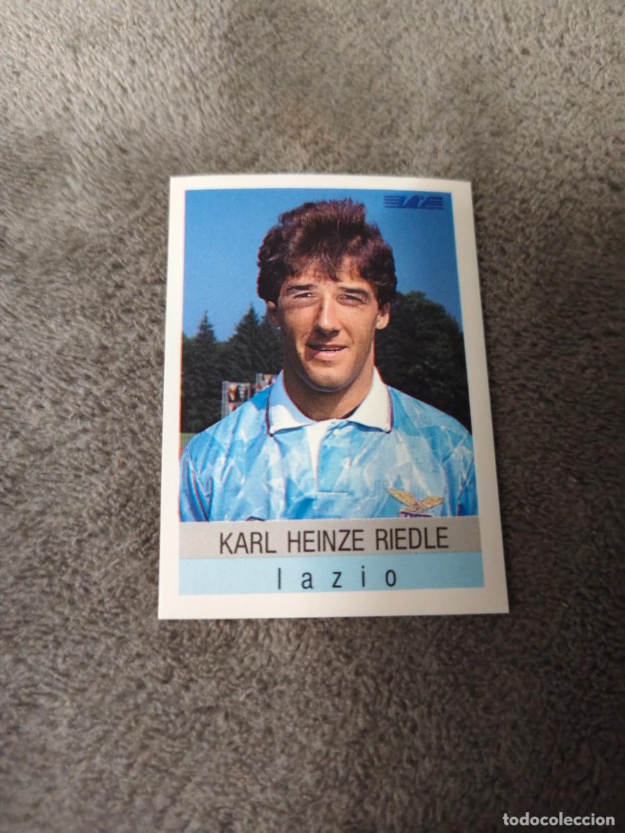 Cromos de f&uacute;tbol: 168 CALCIO 91 CALCIOFLASH KARL HEINZE RIEDLE LAZIO EUROFLASH 1990 90 1991 ITALIA NUEVO DE SOBRE